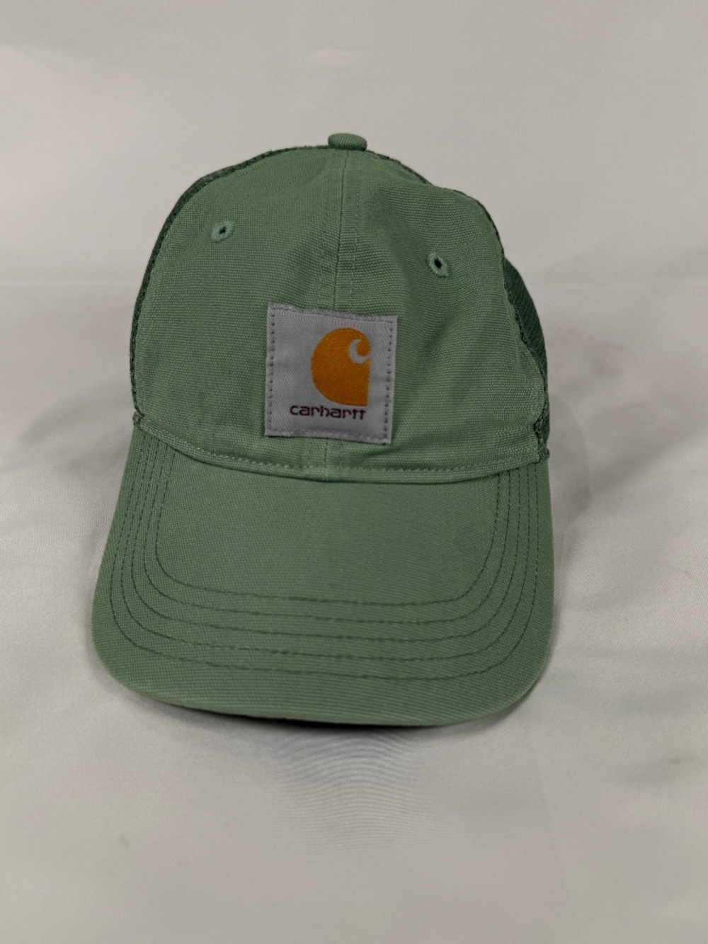 Carhartt Sage Green Mesh Trucker Snapback Hat